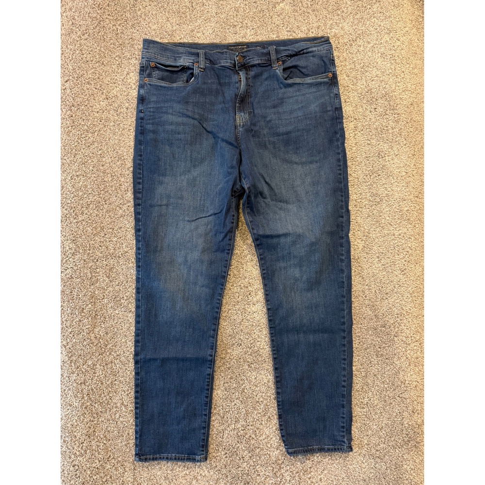Lucky Brand Jeans Mens‎ 38x32 Blue 412 Athletic Slim Dark Wash Denim Pants